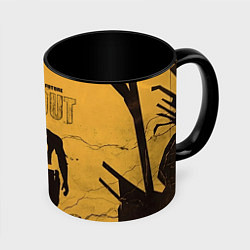 Кружка 3D Fallout 2, цвет: 3D-белый + черный