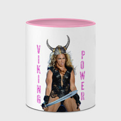 Кружка 3D Viking Power Beyonce, цвет: 3D-белый + розовый — фото 2