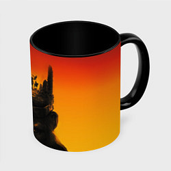 Кружка 3D Планета обезьян постер, цвет: 3D-белый + черный