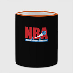 Кружка 3D NBA sport basketball, цвет: 3D-оранжевый кант — фото 2