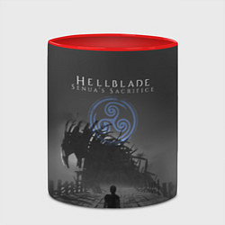 Кружка 3D Hellblade - Sign, цвет: 3D-белый + красный — фото 2