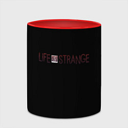 Кружка 3D Life is strange logo, цвет: 3D-белый + красный — фото 2