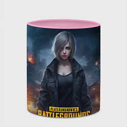 Кружка 3D PUBG game wallpaper, цвет: 3D-белый + розовый — фото 2