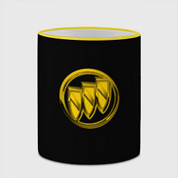 Кружка 3D Buick logo yellow, цвет: 3D-желтый кант — фото 2