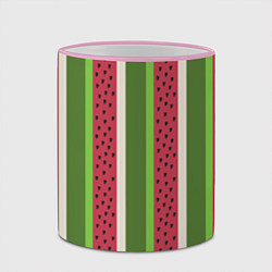 Кружка 3D Арбузный паттерн, цвет: 3D-розовый кант — фото 2