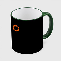 Кружка 3D Portal logo brend, цвет: 3D-зеленый кант