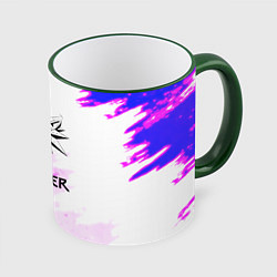 Кружка 3D The Witcher colors neon, цвет: 3D-зеленый кант