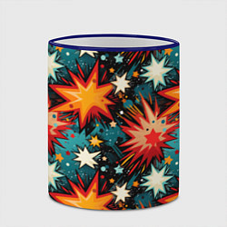 Кружка 3D Граффити звёзды и космос, цвет: 3D-синий кант — фото 2