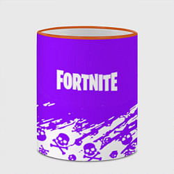 Кружка 3D Fortnite skull pattern, цвет: 3D-оранжевый кант — фото 2