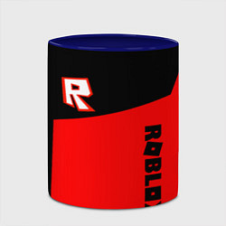 Кружка 3D Roblox geometry red, цвет: 3D-белый + синий — фото 2