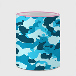 Кружка 3D Военная текстура камуфляжа, цвет: 3D-розовый кант — фото 2
