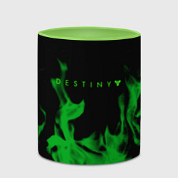 Кружка 3D Destiny fire green, цвет: 3D-белый + светло-зеленый — фото 2