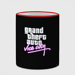 Кружка 3D GTA vice city logo, цвет: 3D-красный кант — фото 2