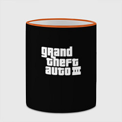 Кружка 3D GTA3 logo, цвет: 3D-оранжевый кант — фото 2