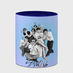 Кружка 3D Stray Kids family photo, цвет: 3D-белый + синий — фото 2