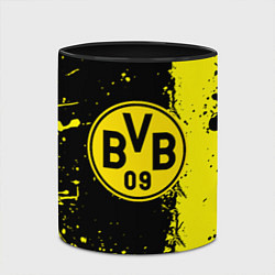 Кружка 3D Borussia fc краски, цвет: 3D-белый + черный — фото 2