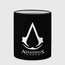 Кружка 3D Assassins Creed logo game, цвет: 3D-черный кант — фото 2