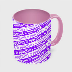 Кружка 3D Juventus pattern, цвет: 3D-белый + розовый