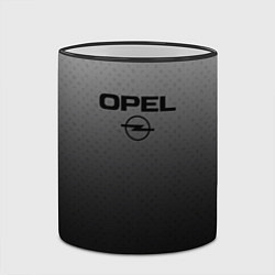 Кружка 3D Opel тёмно-серый градиент, цвет: 3D-черный кант — фото 2