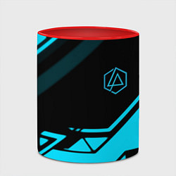 Кружка 3D Linkin park geometry, цвет: 3D-белый + красный — фото 2