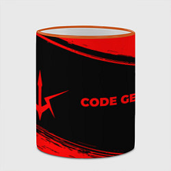 Кружка 3D Code Geass - red gradient по-горизонтали, цвет: 3D-оранжевый кант — фото 2