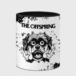 Кружка 3D The Offspring - рок пес, цвет: 3D-белый + черный — фото 2