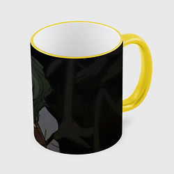 Кружка 3D Touhou Project Юка Кадзами, цвет: 3D-желтый кант