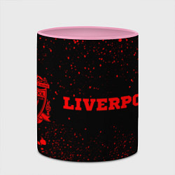 Кружка 3D Liverpool - red gradient по-горизонтали, цвет: 3D-белый + розовый — фото 2