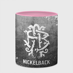 Кружка 3D Nickelback - grey gradient, цвет: 3D-белый + розовый — фото 2