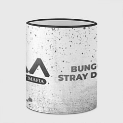 Кружка 3D Bungo Stray Dogs - white gradient по-горизонтали, цвет: 3D-черный кант — фото 2