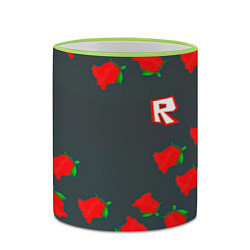 Кружка 3D Roblox rose, цвет: 3D-светло-зеленый кант — фото 2