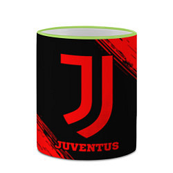 Кружка 3D Juventus - red gradient, цвет: 3D-светло-зеленый кант — фото 2