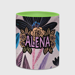 Кружка 3D Alena roses, цвет: 3D-белый + светло-зеленый — фото 2