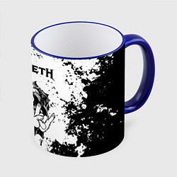 Кружка 3D Megadeth - рок пес, цвет: 3D-синий кант