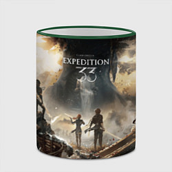 Кружка 3D Герои Clair Obscur expedition 33, цвет: 3D-зеленый кант — фото 2