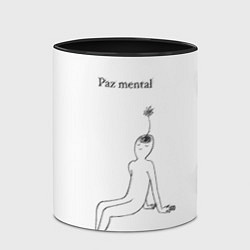 Кружка 3D Ментальный образ учителя, цвет: 3D-белый + черный — фото 2