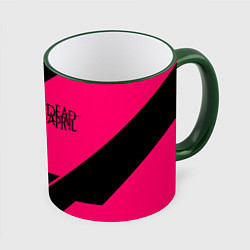 Кружка 3D Dead by april geometry, цвет: 3D-зеленый кант