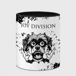 Кружка 3D Joy Division - рок пес, цвет: 3D-белый + черный — фото 2