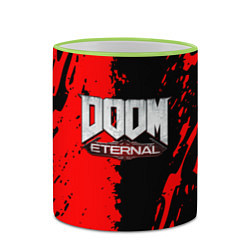 Кружка 3D Doom eternal краски, цвет: 3D-светло-зеленый кант — фото 2