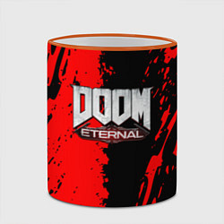 Кружка 3D Doom eternal краски, цвет: 3D-оранжевый кант — фото 2