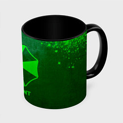 Кружка 3D Resident Evil - green gradient, цвет: 3D-белый + черный