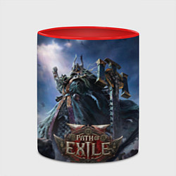 Кружка 3D Люмериус Path of exile 2, цвет: 3D-белый + красный — фото 2