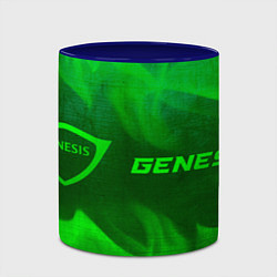 Кружка 3D Genesis - green gradient по-горизонтали, цвет: 3D-белый + синий — фото 2