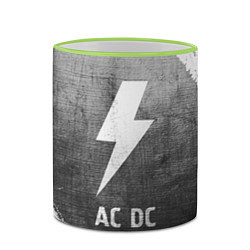 Кружка 3D AC DC - grey gradient, цвет: 3D-светло-зеленый кант — фото 2