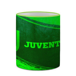 Кружка 3D Juventus - green gradient по-горизонтали, цвет: 3D-светло-зеленый кант — фото 2