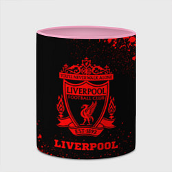 Кружка 3D Liverpool - red gradient, цвет: 3D-белый + розовый — фото 2