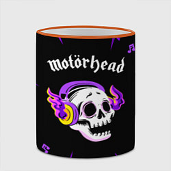 Кружка 3D Motorhead неоновый череп, цвет: 3D-оранжевый кант — фото 2