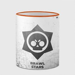 Кружка 3D Brawl Stars - white gradient, цвет: 3D-оранжевый кант — фото 2