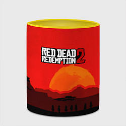 Кружка 3D Red Dead Redemption game, цвет: 3D-белый + желтый — фото 2