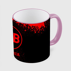 Кружка 3D Borussia - red gradient, цвет: 3D-розовый кант